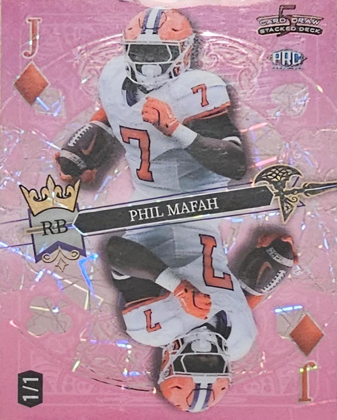 Phil Mafah #SDPD-PMN 2024 Wild Card 5 Card Draw Stacked Deck Football