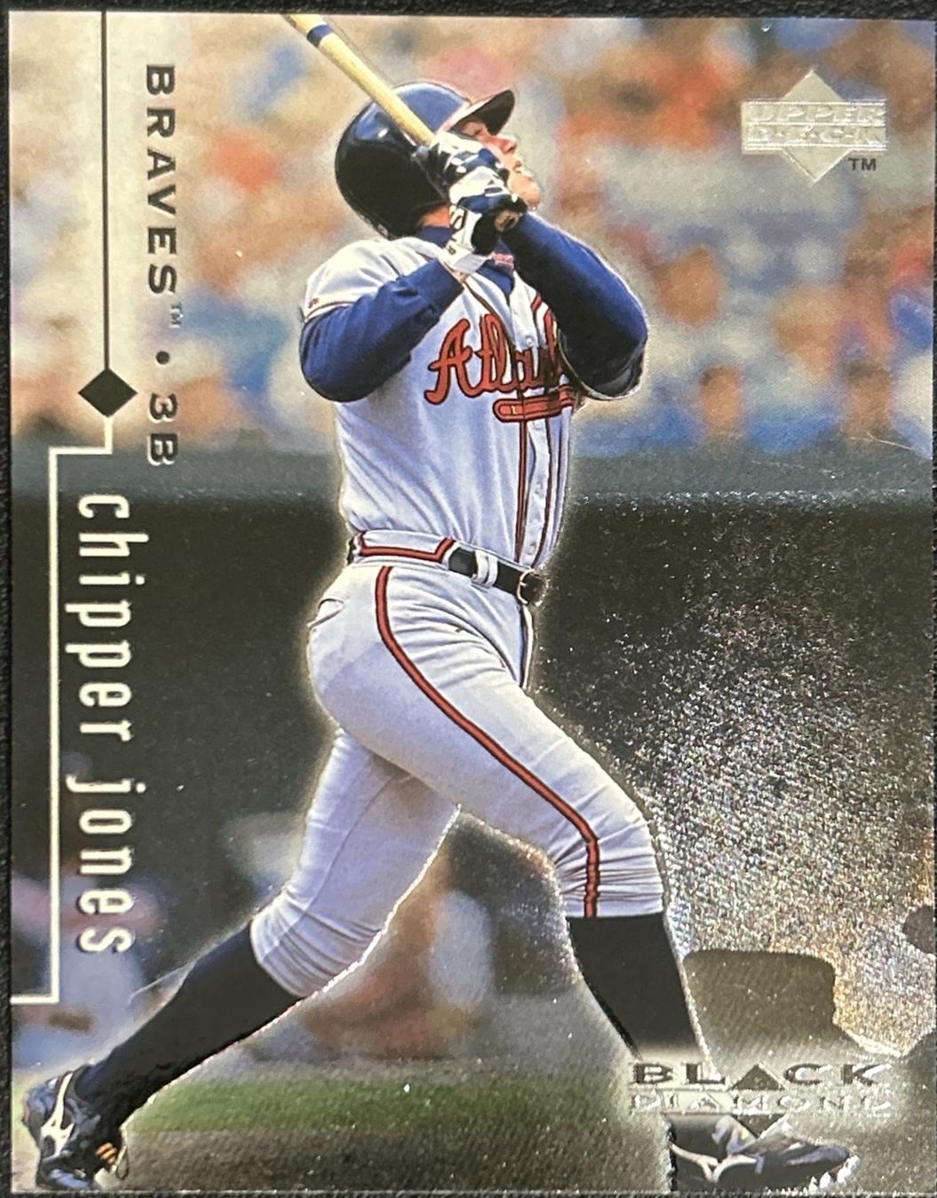 Chipper Jones #8 Baseball Cards 1999 Upper Deck Black Diamond