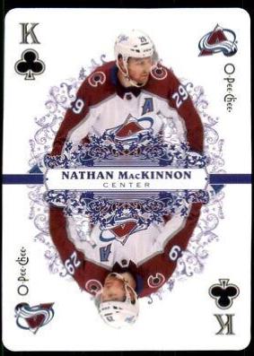 Nathan MacKinnon #K Hockey Cards 2022 O Pee Chee Playing Cards