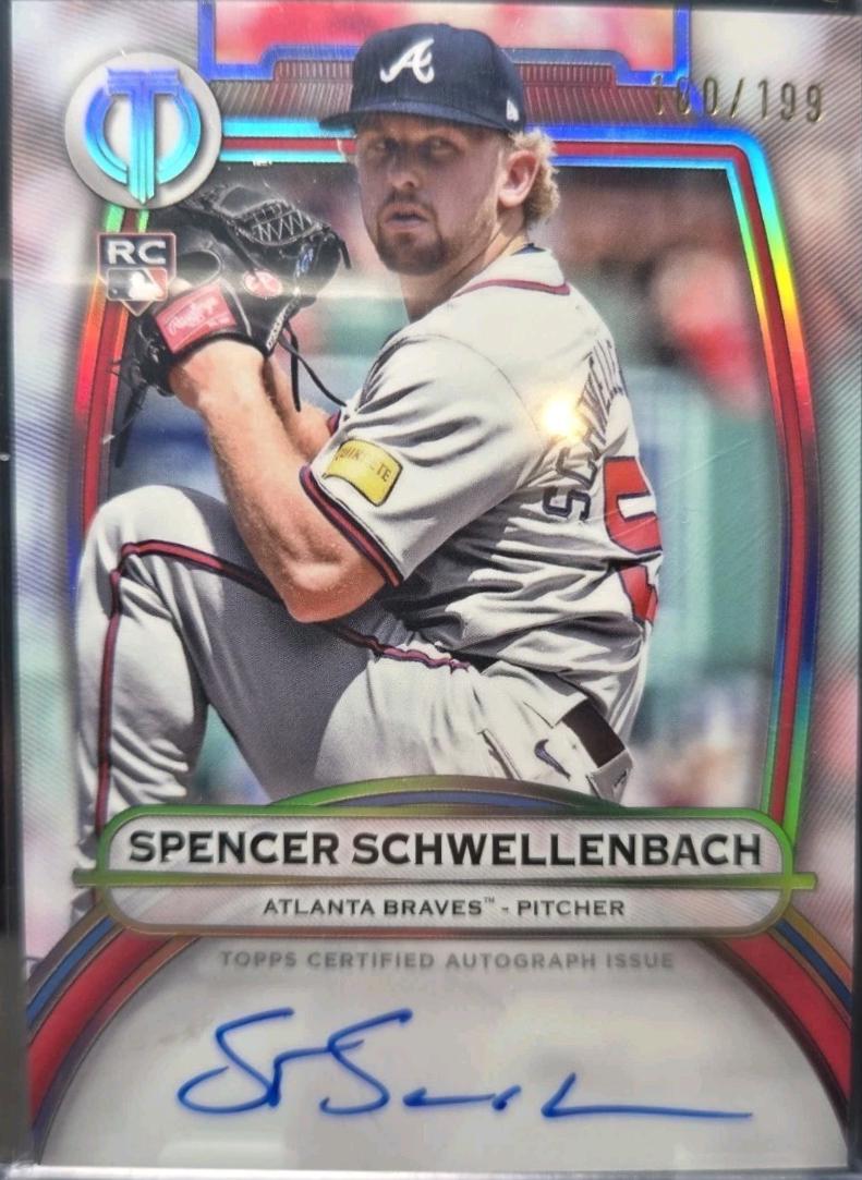 Spencer Schwellenbach #TA-SS 2025 Topps Tribute Autograph Baseball