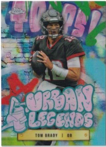 Tom Brady #UL-7 Football Cards 2024 Topps Chrome Urban Legends