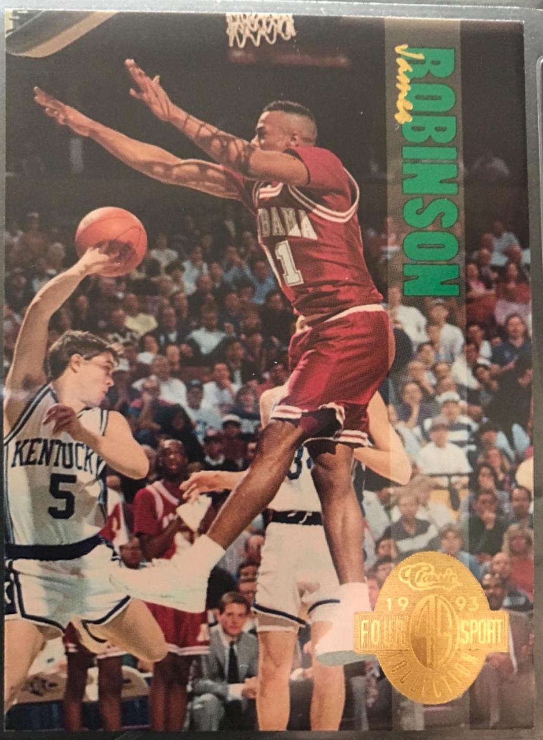 James Robinson #56 Basketball Cards 1993 Classic Four Sport