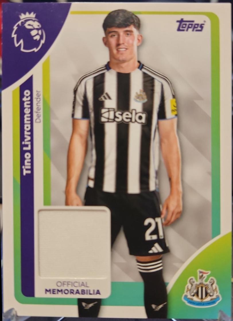 Tino Livramento #RE-TL 2025 Topps Premier League Relic