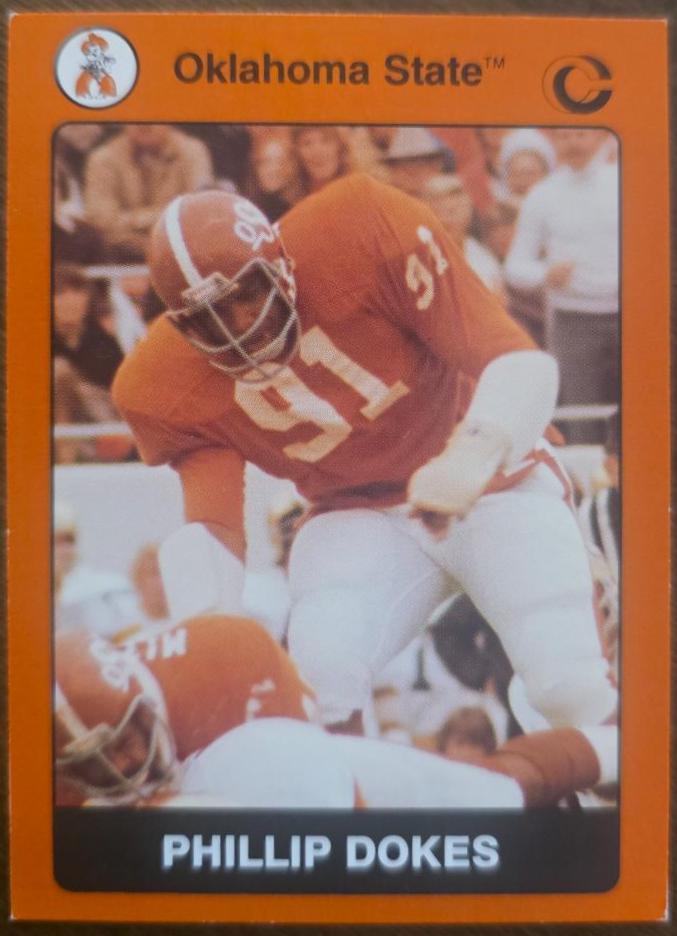 Phillip Dokes #31 1991 Collegiate Collection Oklahoma State Football
