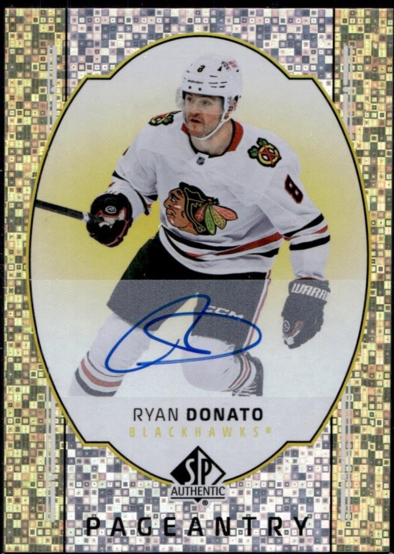 Ryan Donato #P-64 2025 Sp Authentic Pageantry Autograph Hockey