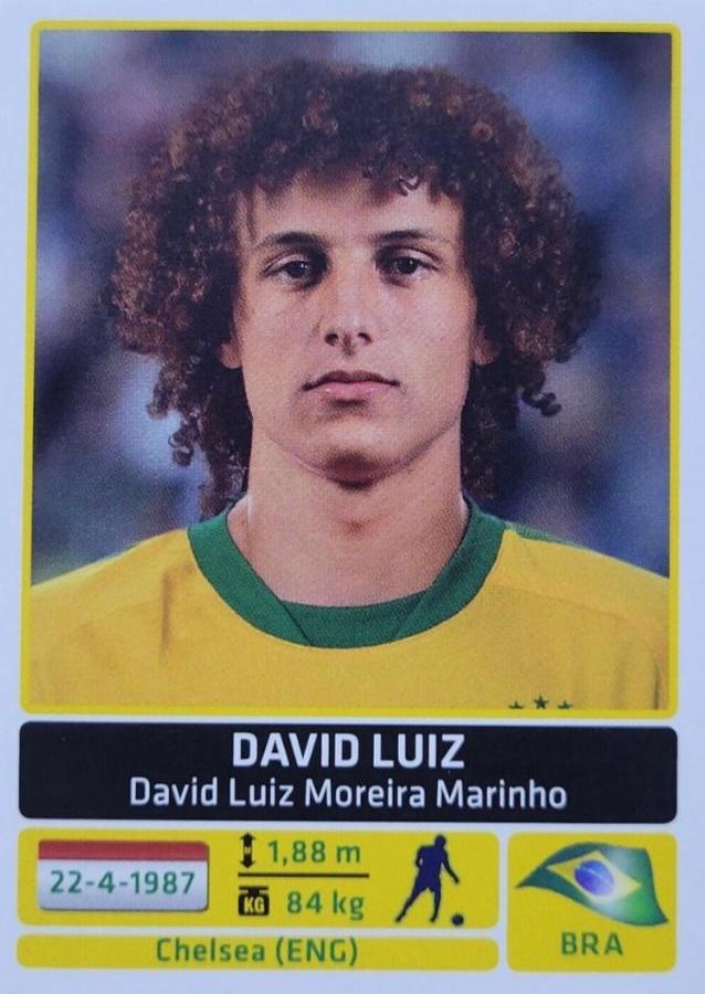 David Luiz #122 Soccer Cards 2011 Panini Copa America Argentina Sticker