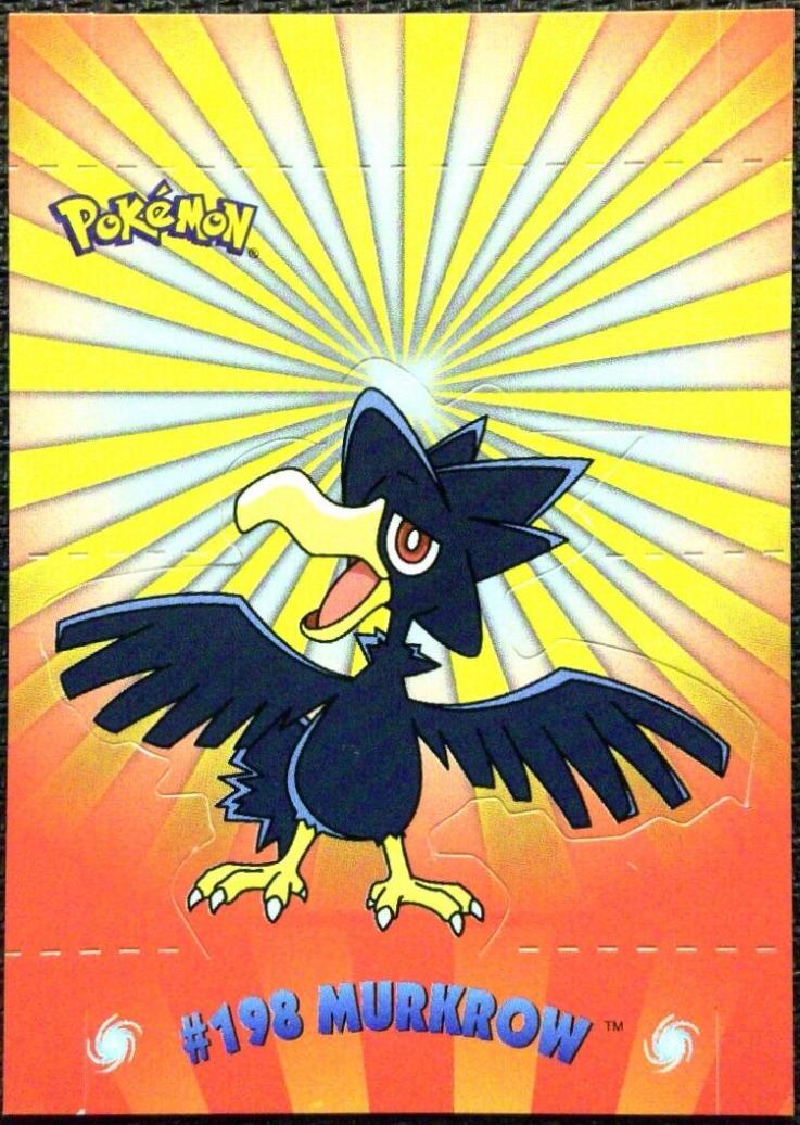 Murkrow #4 Pokemon 2001 Topps Johto Pop-up