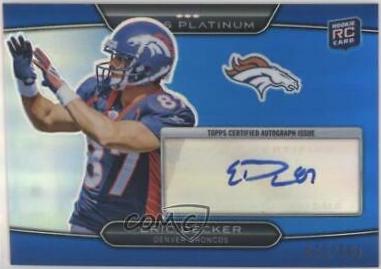 Eric Decker [Blue Refractor Autograph] #151