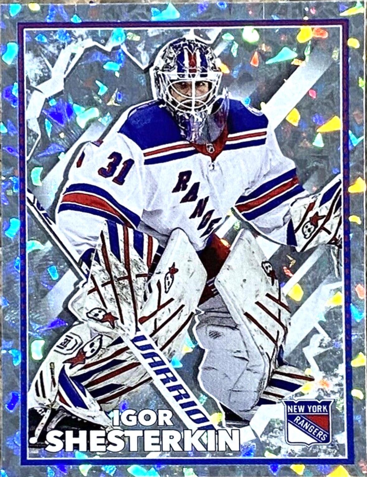 Igor Shesterkin #328 Hockey Cards 2022 Topps NHL Sticker