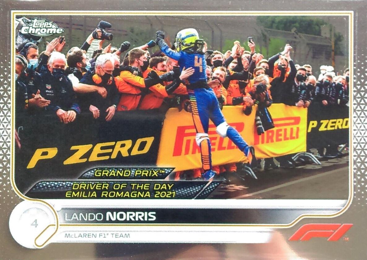 Lando Norris #174 Racing Cards 2022 Topps Chrome Formula 1