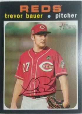Trevor Bauer #2 Baseball Cards 2020 Topps Heritage