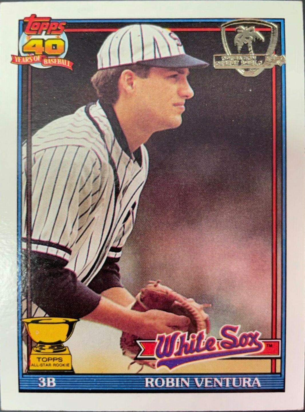 Robin Ventura #461 Baseball Cards 1991 Topps Desert Shield