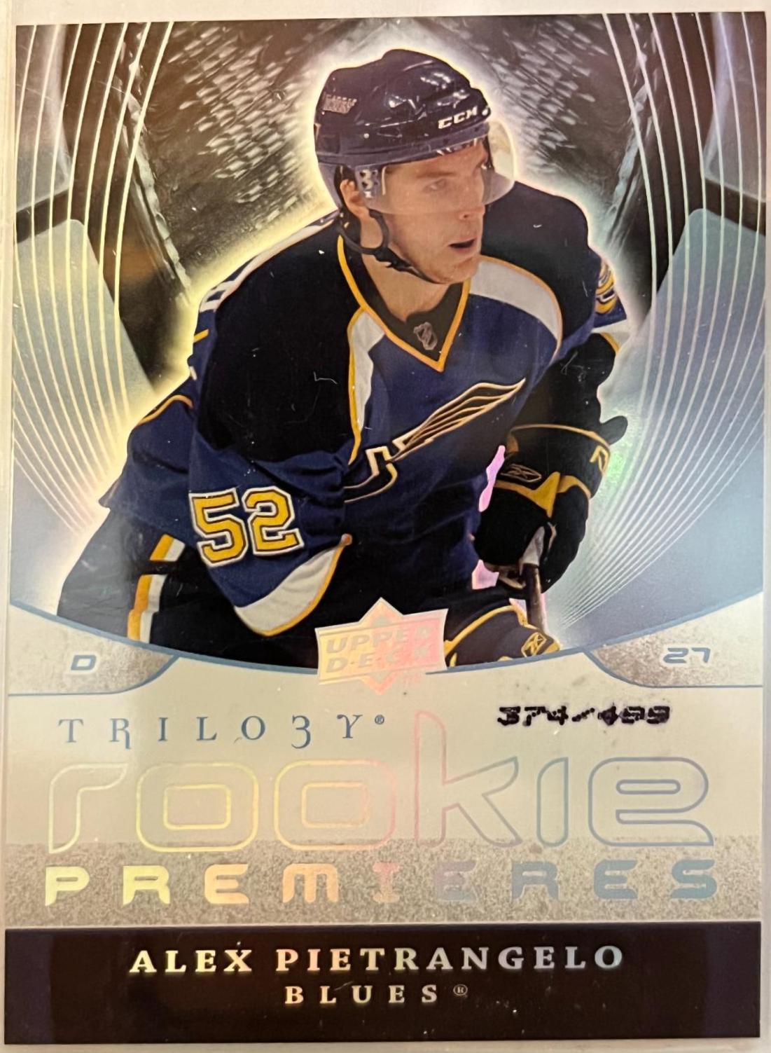 Alex Pietrangelo #164 Hockey Cards 2008 Upper Deck Trilogy