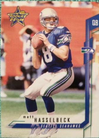 Matt Hasselbeck #63 Football Cards 2001 Leaf Rookies & Stars