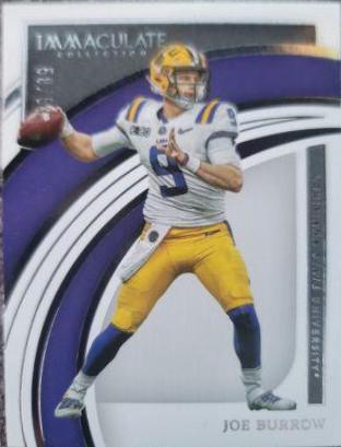 Joe Burrow #3 Football Cards 2022 Panini Immaculate Collegiate