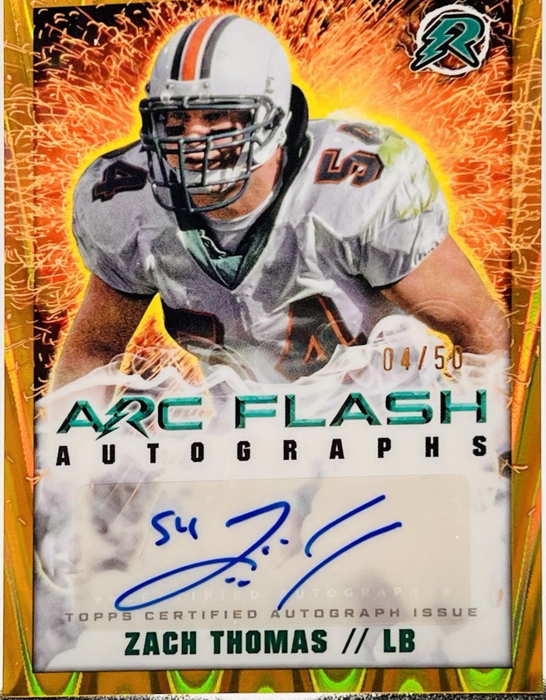 Zach Thomas [Gold Power Surge] #AFA-ZT