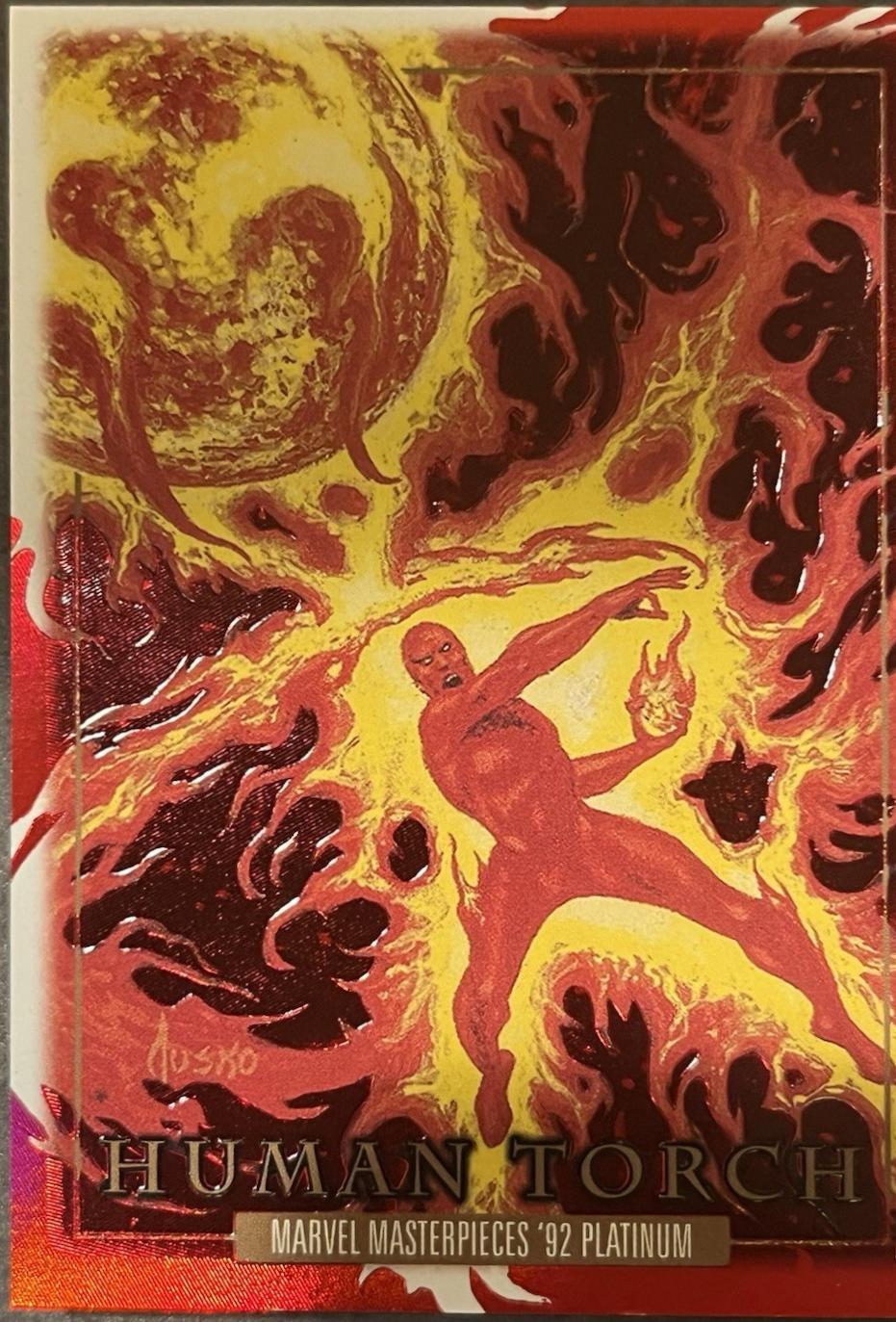 Human Torch Precious Metal Gems Red