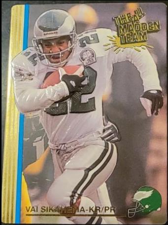 Vai Sikahema #31 Football Cards 1992 Action Packed All Madden