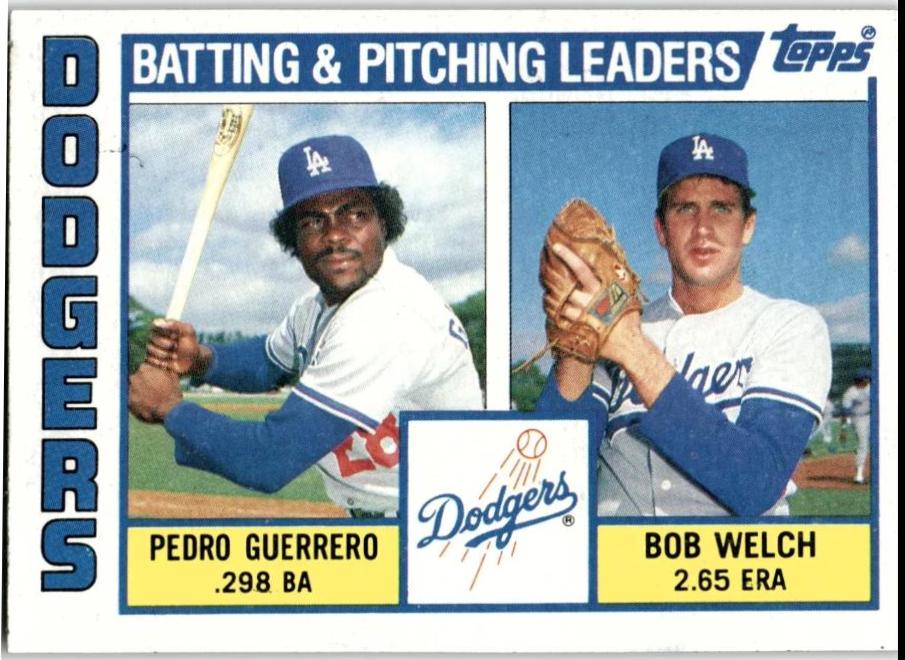 Batting & Pitching Leaders #306 Baseball Cards 1984 Topps
