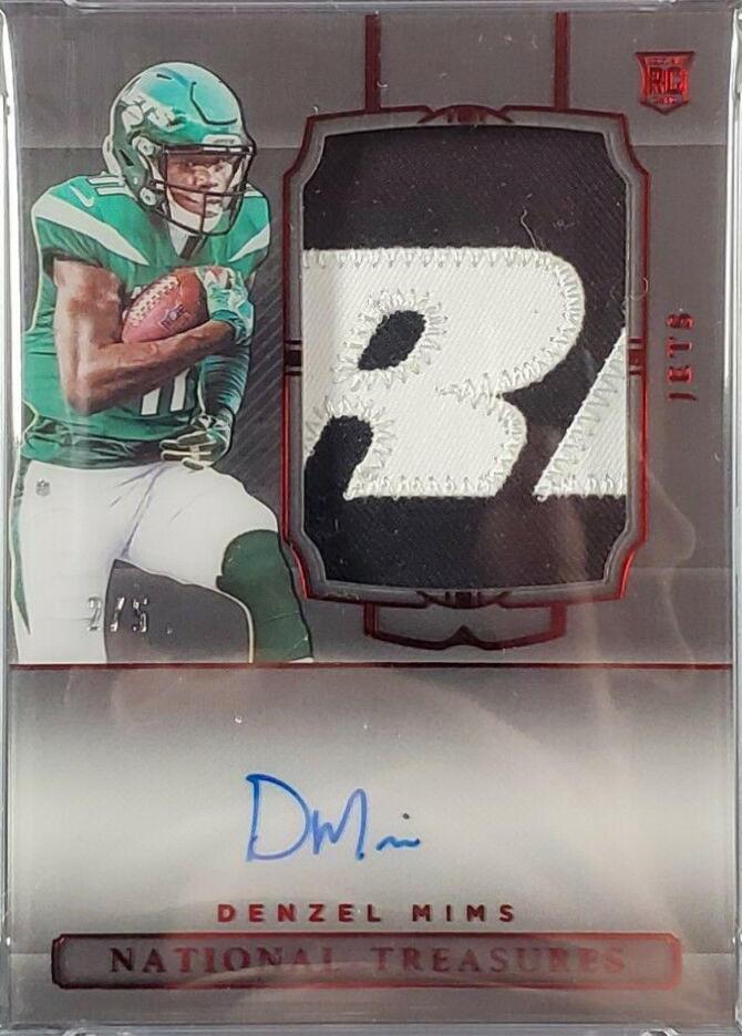 Denzel Mims [Patch Autograph Black] #183