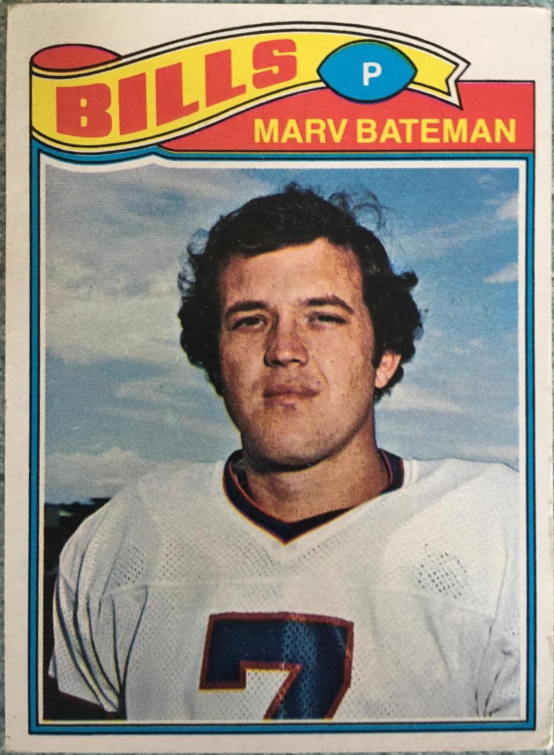 Marv Bateman #142 Football Cards 1977 Topps