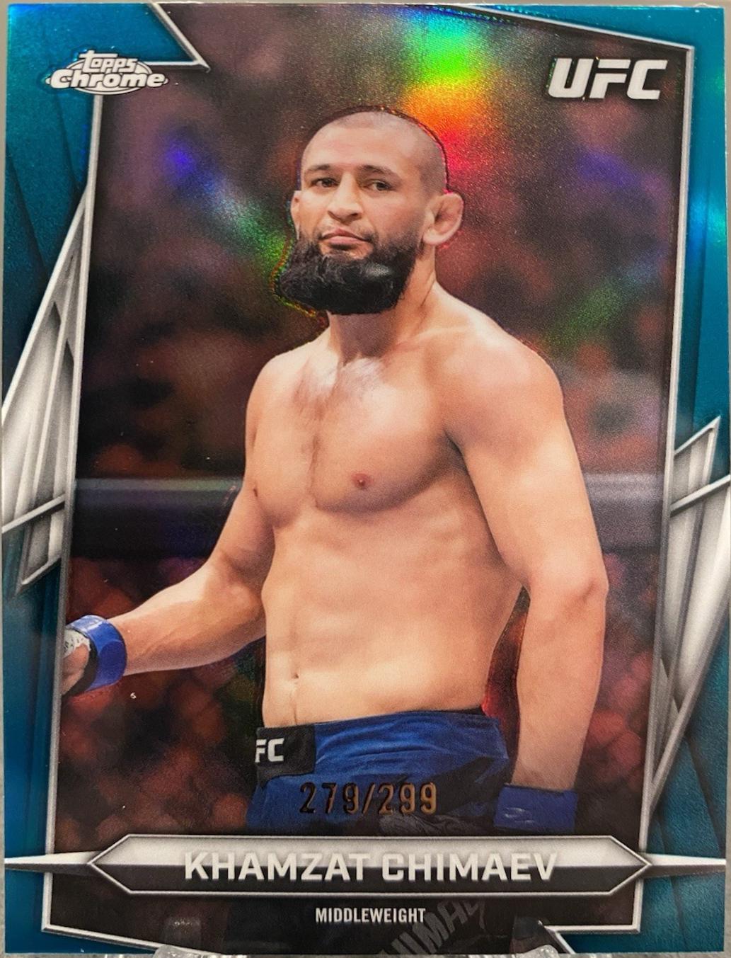 Khamzat Chimaev [Teal Refractor] #125 Prices | 2026 Topps Chrome UFC ...