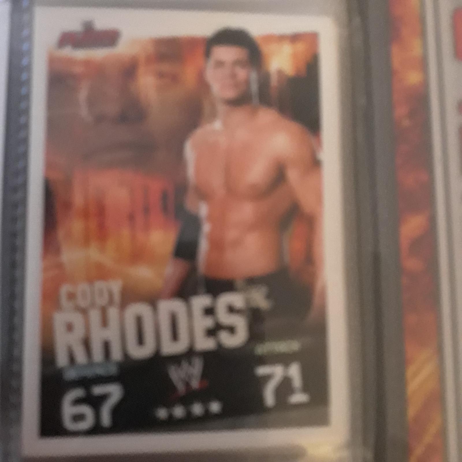 Cody Rhodes Wrestling Cards 2009 Topps WWE Slam Attax