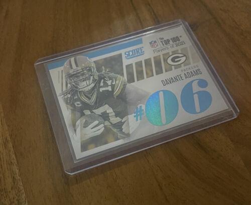 Davante Adams #T6 Football Cards 2022 Panini Score Top 100