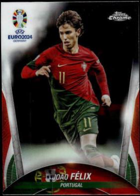 Joao Felix #2 Soccer Cards 2024 Topps Chrome UEFA Euro