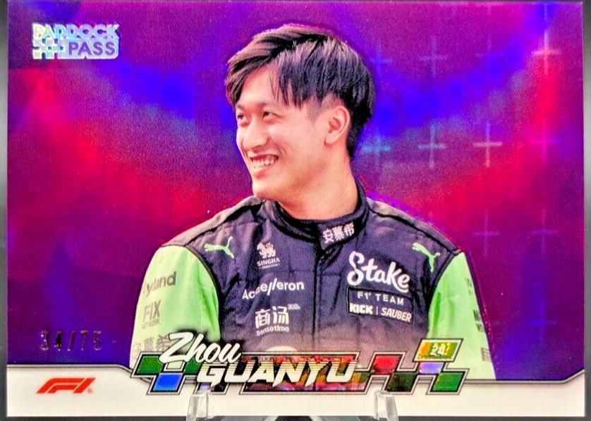 Zhou Guanyu [Purple Refractor Chrome] #14 Prices | 2024 Topps
