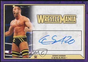 Cesaro Wrestling Cards 2014 Topps WWE Road to Wrestlemania Autographs