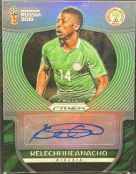 Kelechi Iheanacho #S-KI Soccer Cards 2018 Panini Prizm World Cup Signatures