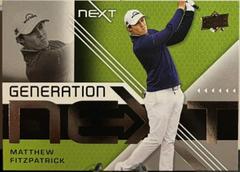 Matthew Fitzpatrick #GN-6 Golf Cards 2024 Upper Deck Generation Next Prices