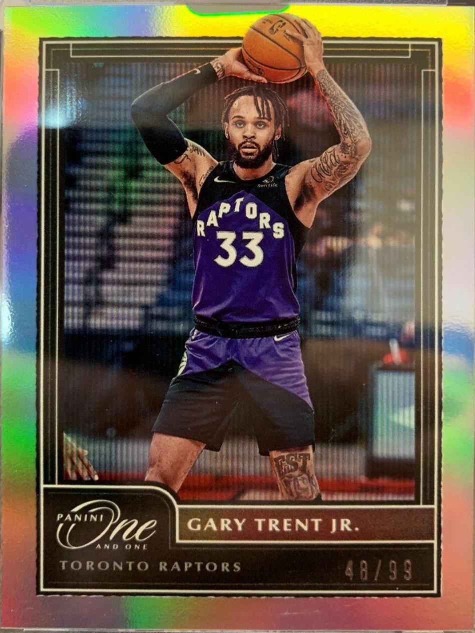 Gary Trent Jr. #8 Basketball Cards 2020 Panini One and One