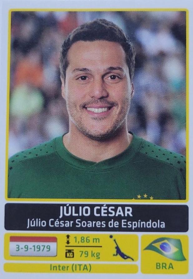 Julio Cesar #115 Soccer Cards 2011 Panini Copa America Argentina Sticker