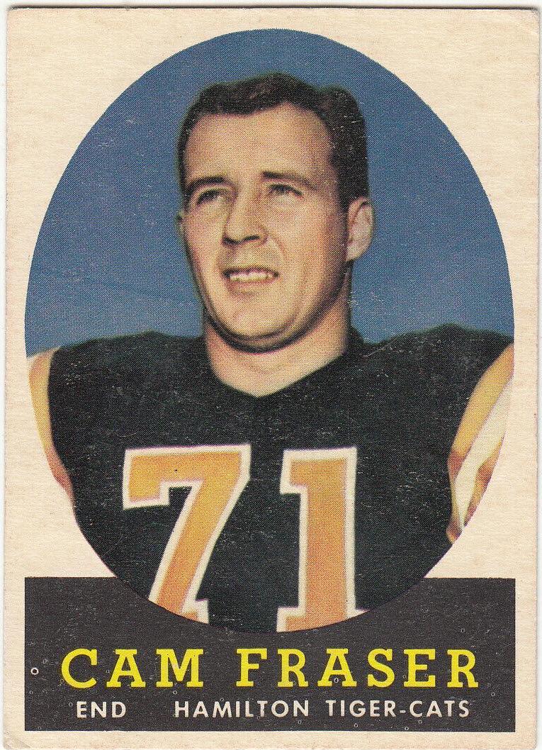 Cam Fraser #39 Football Cards 1958 Topps CFL