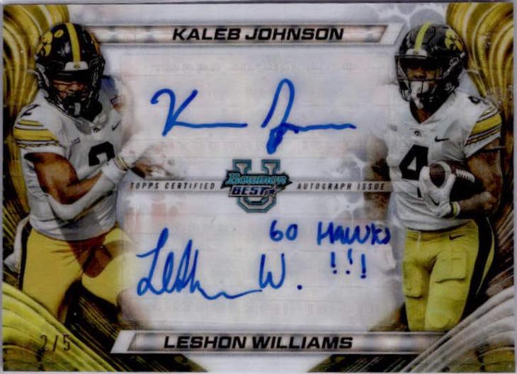 Kaleb Johnson / Leshon Williams  [White] #DA-IOW