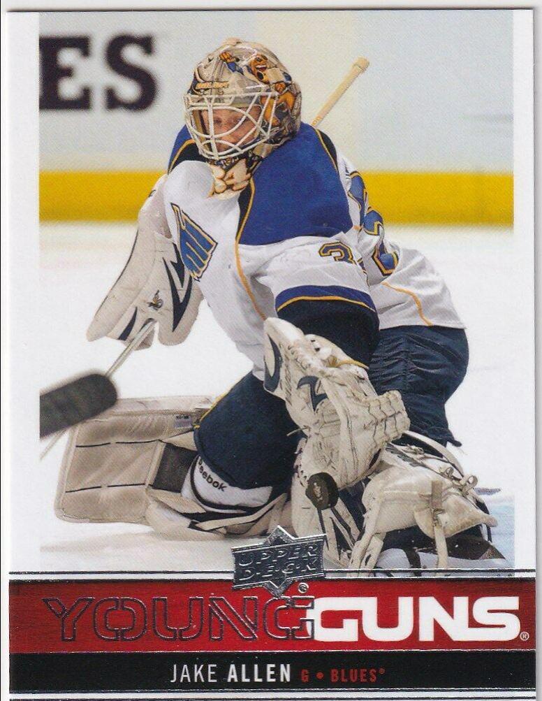 Jake Allen #244 Hockey Cards 2012 Upper Deck
