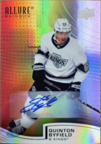 Quinton Byfield [Full Autograph] #R-1 Hockey Cards 2021 Upper Deck Allure Rainbow