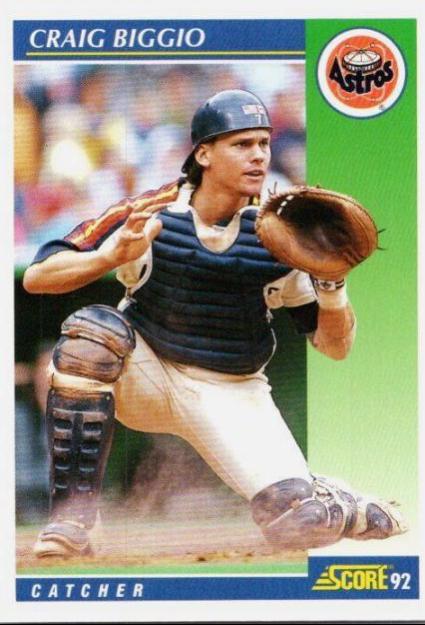 Craig Biggio #460 Baseball Cards 1992 Score