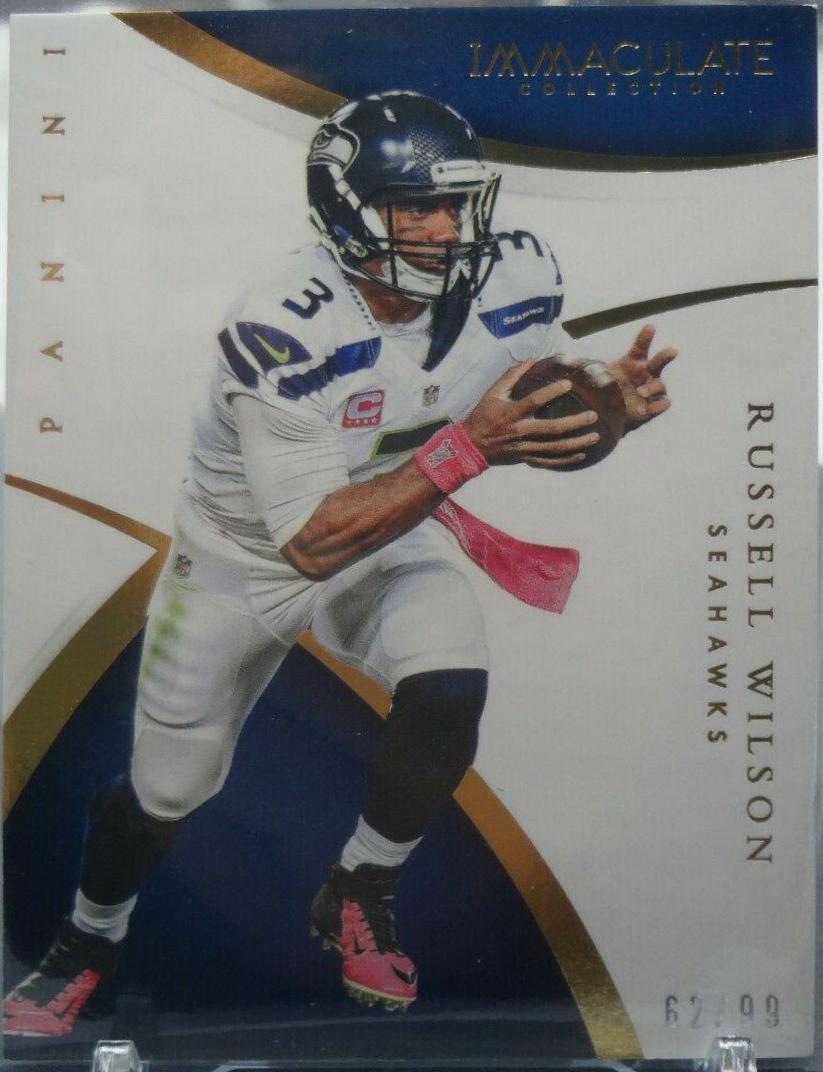 Russell Wilson #5 Football Cards 2015 Panini Immaculate