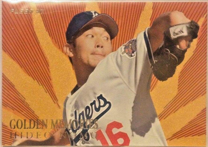 Hideo Nomo #7 Baseball Cards 1997 Fleer Golden Memories
