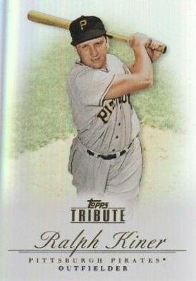 Ralph Kiner #8 Baseball Cards 2012 Topps Tribute