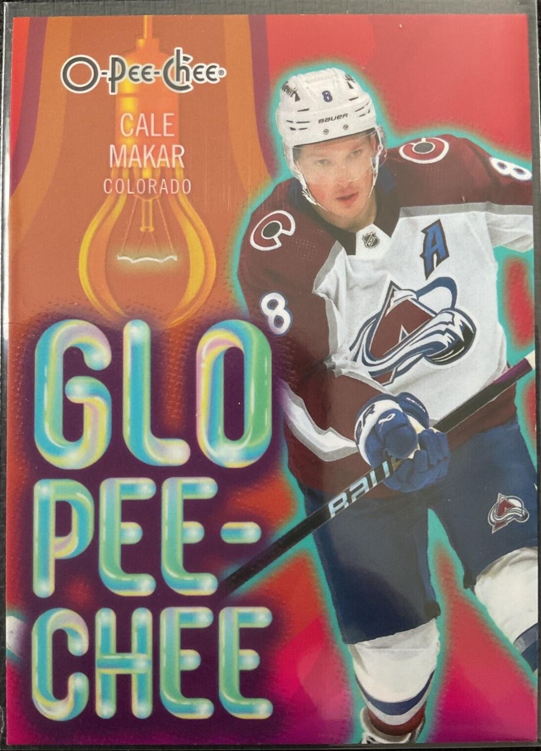 Cale Makar #GLO-13 Hockey Cards 2024 O-Pee-Chee Glo-Pee-Chee