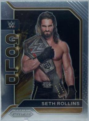 Seth Rollins #3 Wrestling Cards 2022 Panini Prizm WWE Gold