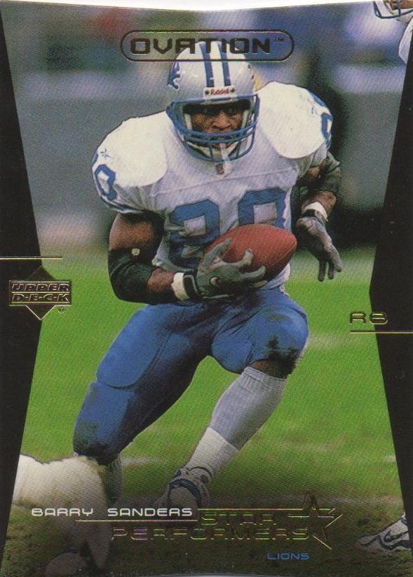 Barry Sanders #SP5 Football Cards 1999 Upper Deck Ovation Star Performers