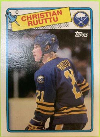 Christian Ruuttu #18 Hockey Cards 1988 Topps