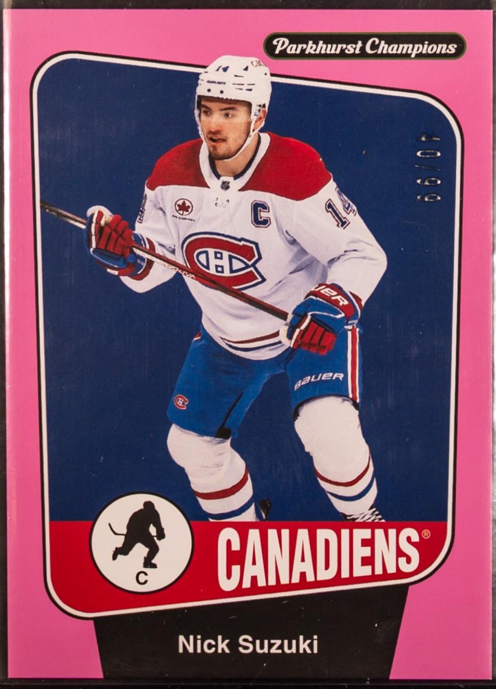 Nick Suzuki [Shell Pink Border] #14 Prices | 2024 Upper Deck Parkhurst ...