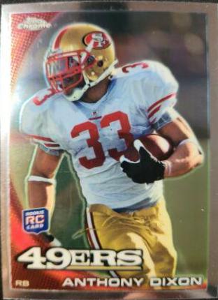 Anthony Dixon #C28 Football Cards 2010 Topps Chrome