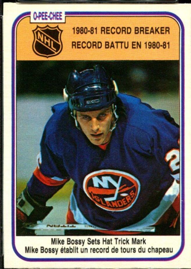 Mike Bossy #390 Hockey Cards 1981 O-Pee-Chee